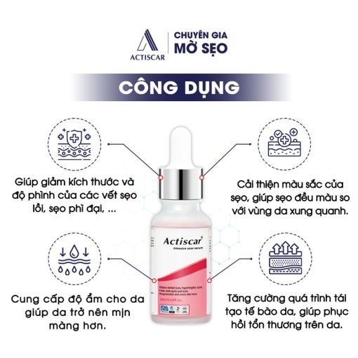 Công dụng Serum trị sẹo lồi Actiscar 20ml