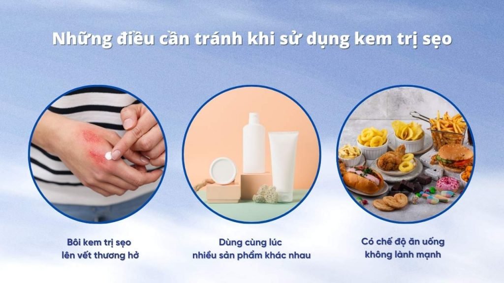 Một số vấn đề cần lưu ý trong quá trình sử dụng kem trị sẹo